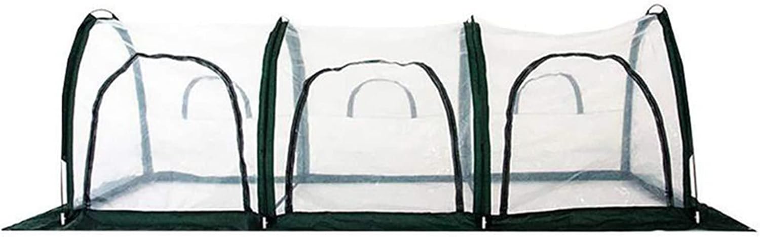 Tunnel Garden Greenhouse,with Roll-up Zippered Entry Door,Hot House Portable for Plants Outdoor in Winter,with Ground Pegs & Ropes for Stability (Size : 300 * 100 * 100cm)