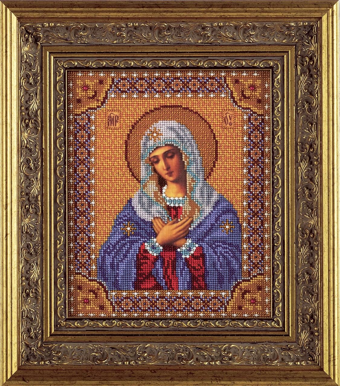 Bead Embroidery Kit DIY Icon Our Lady Of Tenderness 7.9