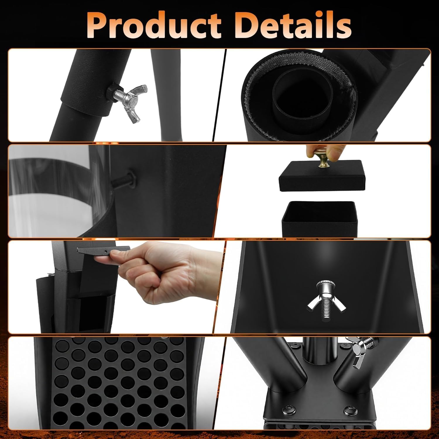 Wood Pellet Patio Heater -Outdoor Fire Pit- 58