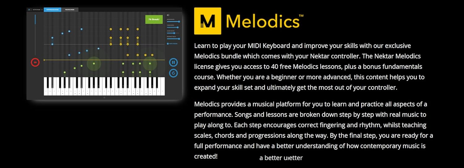 Nektar Impact GX61 USB MIDI Controller Keyboard