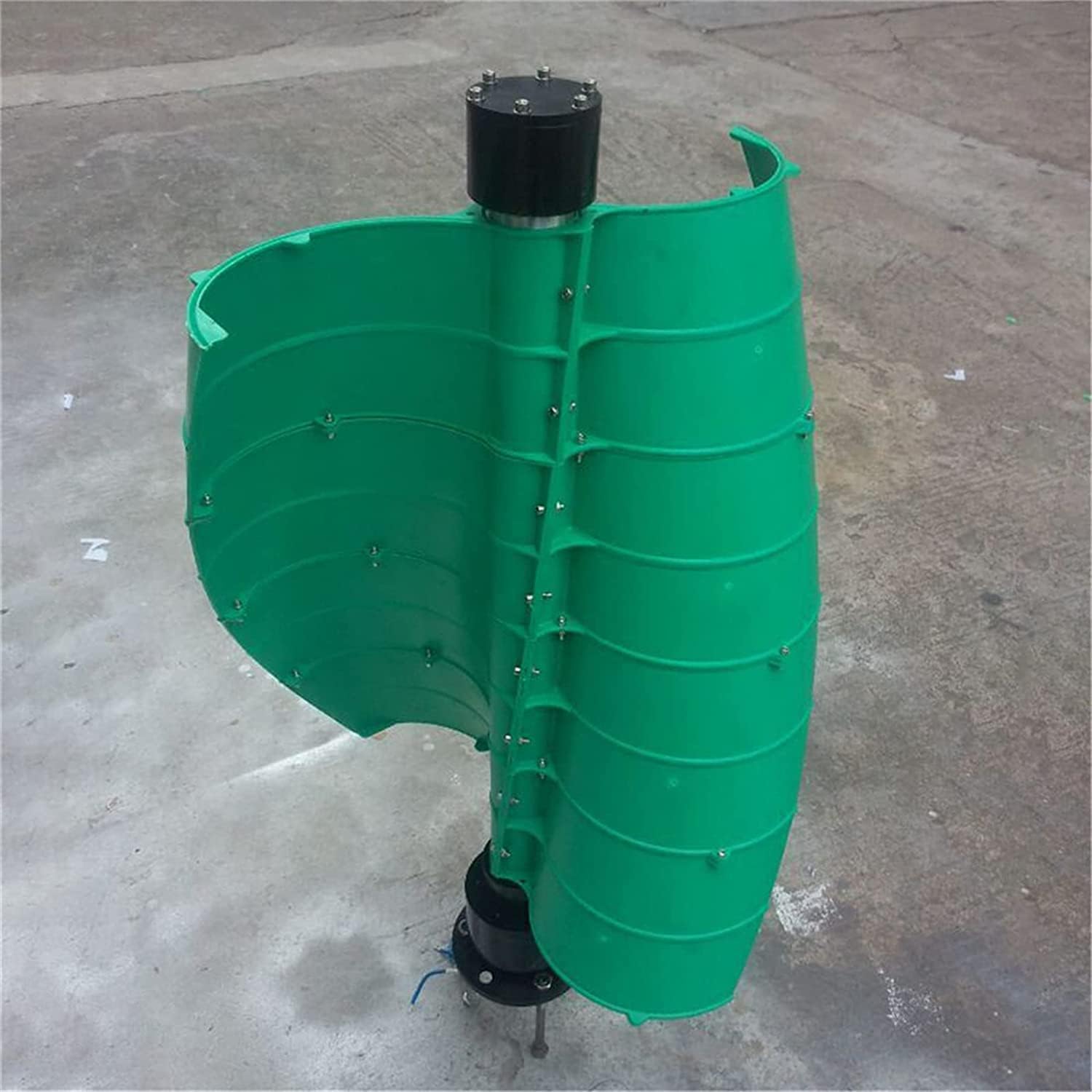 Wind Turbine Generator Green Portable Vertical Wind Turbine Helix Blade Wind Power Turbine Generator for Home Camping