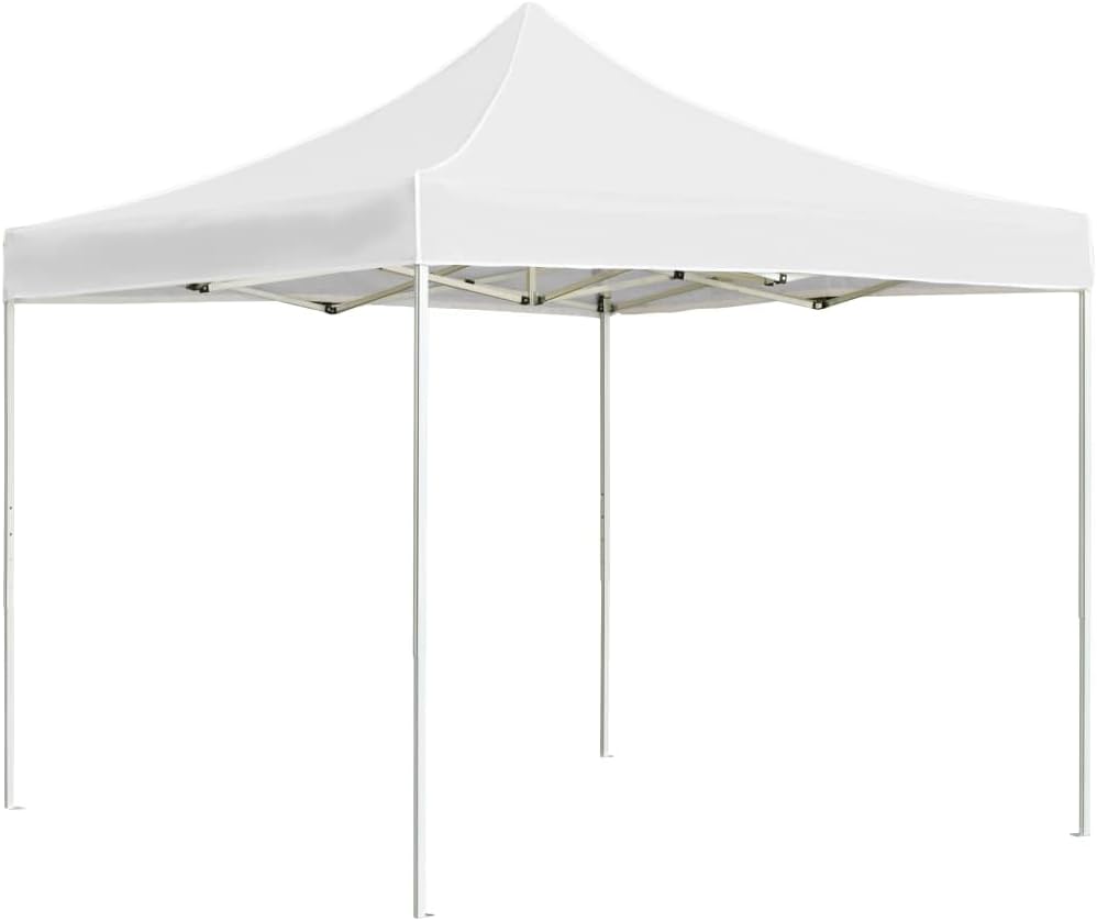 Professional Folding Party Tent Aluminum 9.8'x9.8' White,Portable Party Tent with UV Protection for Outdoor Gatherings Outdoor Structures, Outdoor Canopies, Gazebos