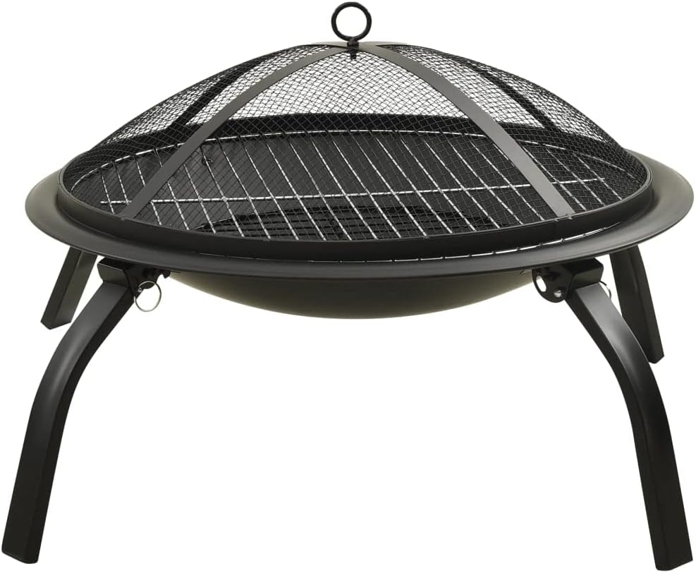 YAFF 2-in-1 Fire Pit and BBQ with Poker 22