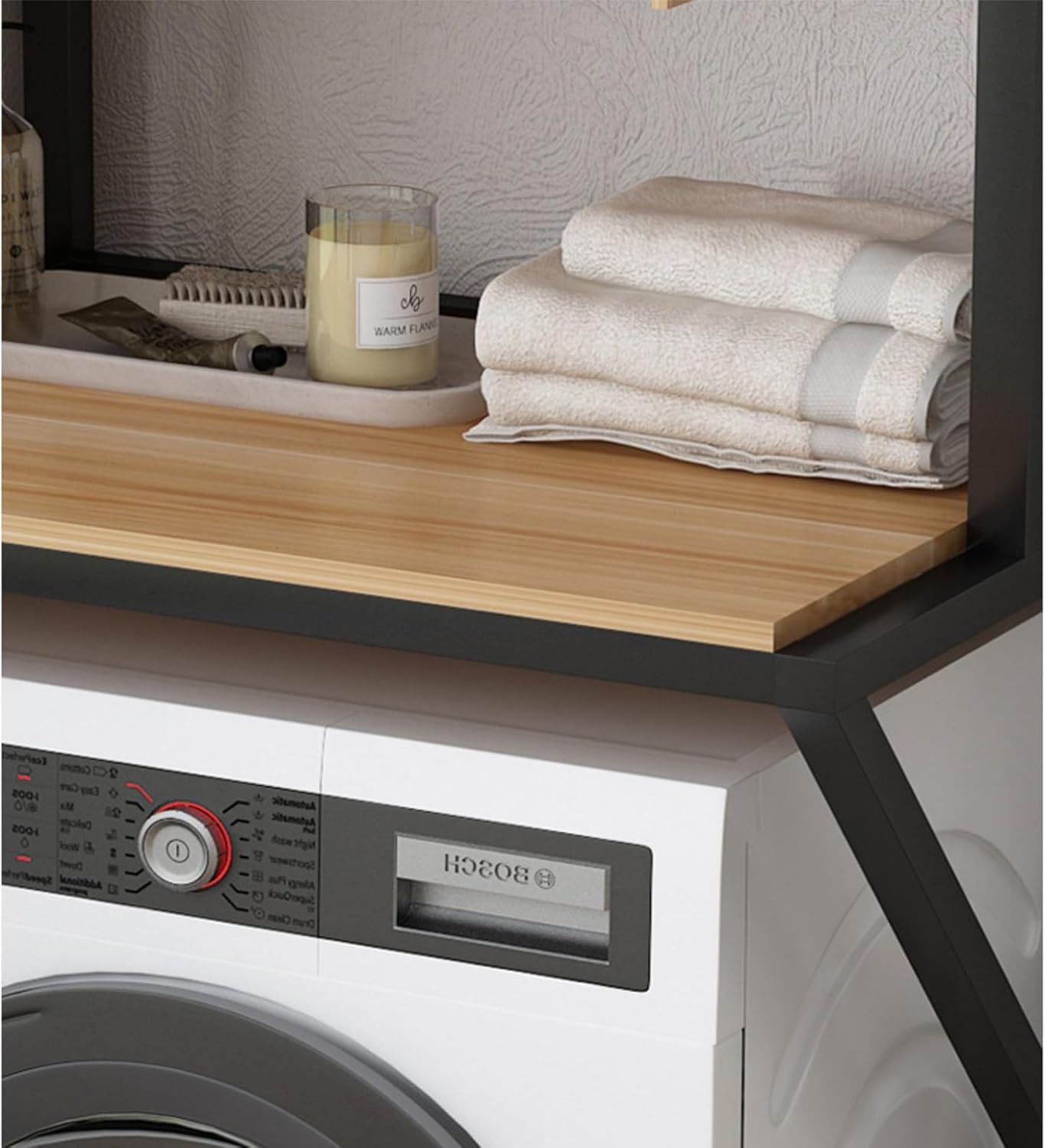 Over Washing Machine Storage Rack, Bathroom Balcony Rack for Washing Machine Drum, Storage Cabinet with Storage Cabinet (B)