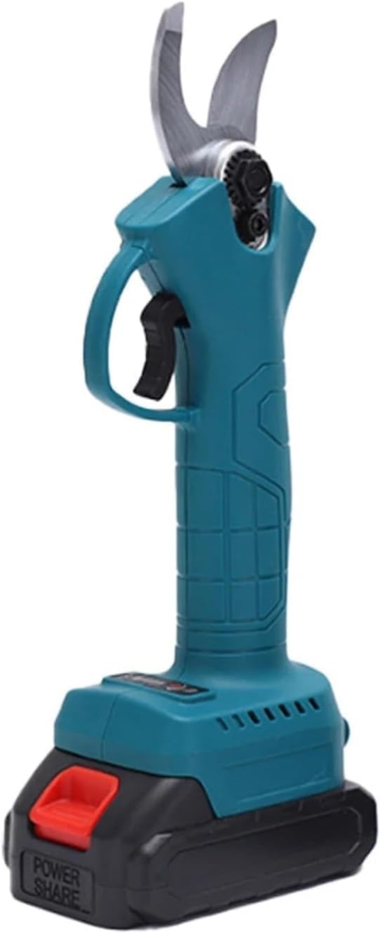 Electric Pruning Shears Cordless Rechargeable Garden Shears 40mm Brushless Electric Scissors 21V Battery Tree Branches Cutter for Tree Trimming Branch Cutter(Blue)