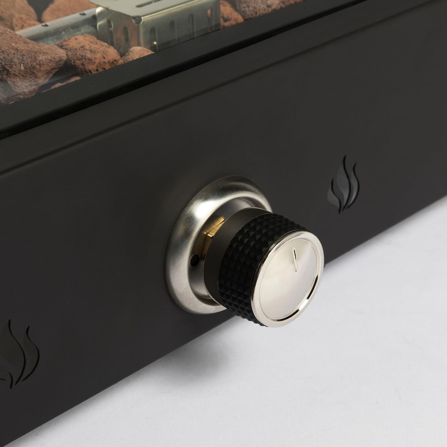 28 Inch Tabletop Fire Pit, Propane Gas Fire Pit with Quick Connect Joint