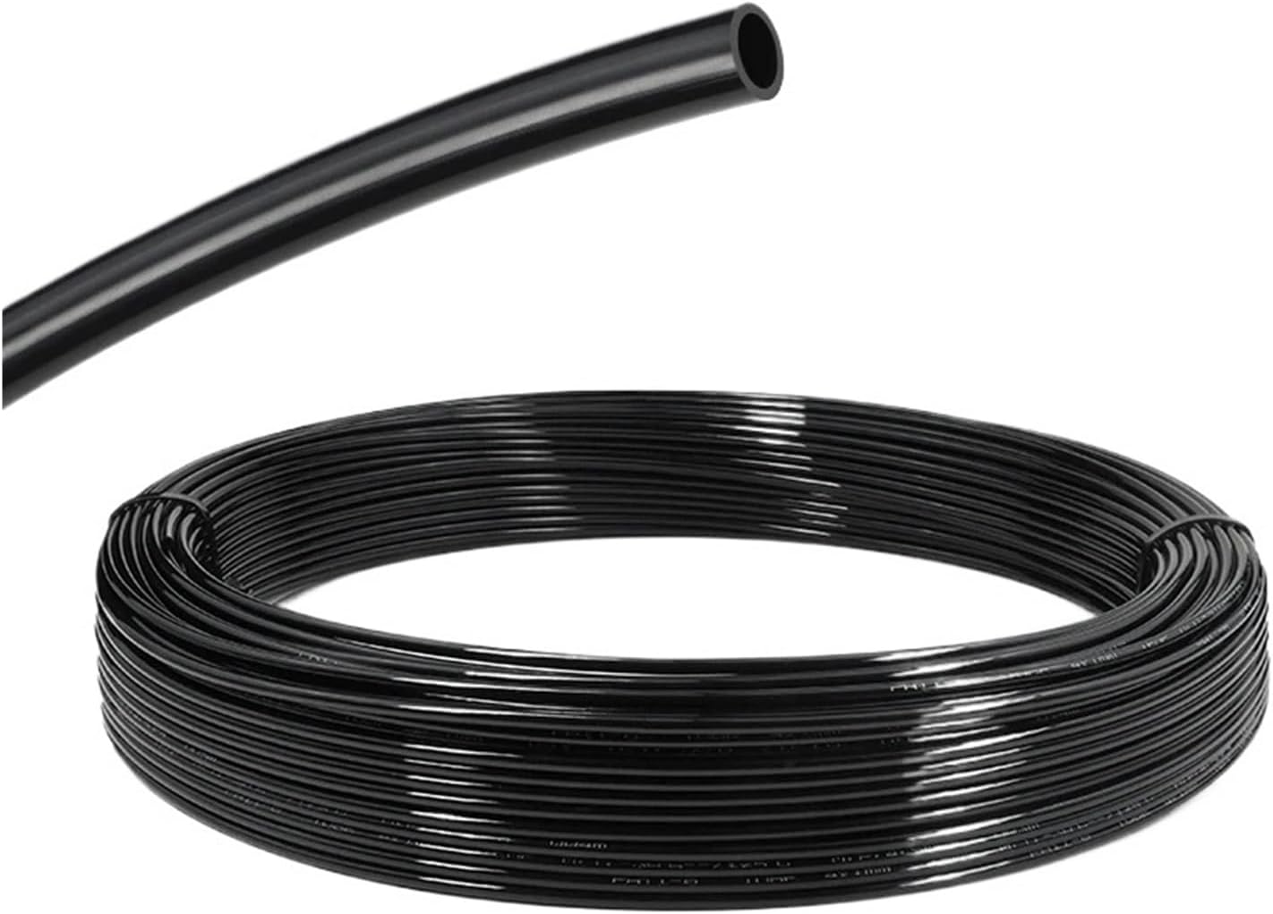 Revive Furniture ﻿ Air Tubing Component Pneumatic Nylon Tube 4mm 6mm 8mm 10mm 12mm 14mm 16mm Rigid Polyamide PA Pipe Line Hose For Compressor(Black,8 METERS_14X11MM)