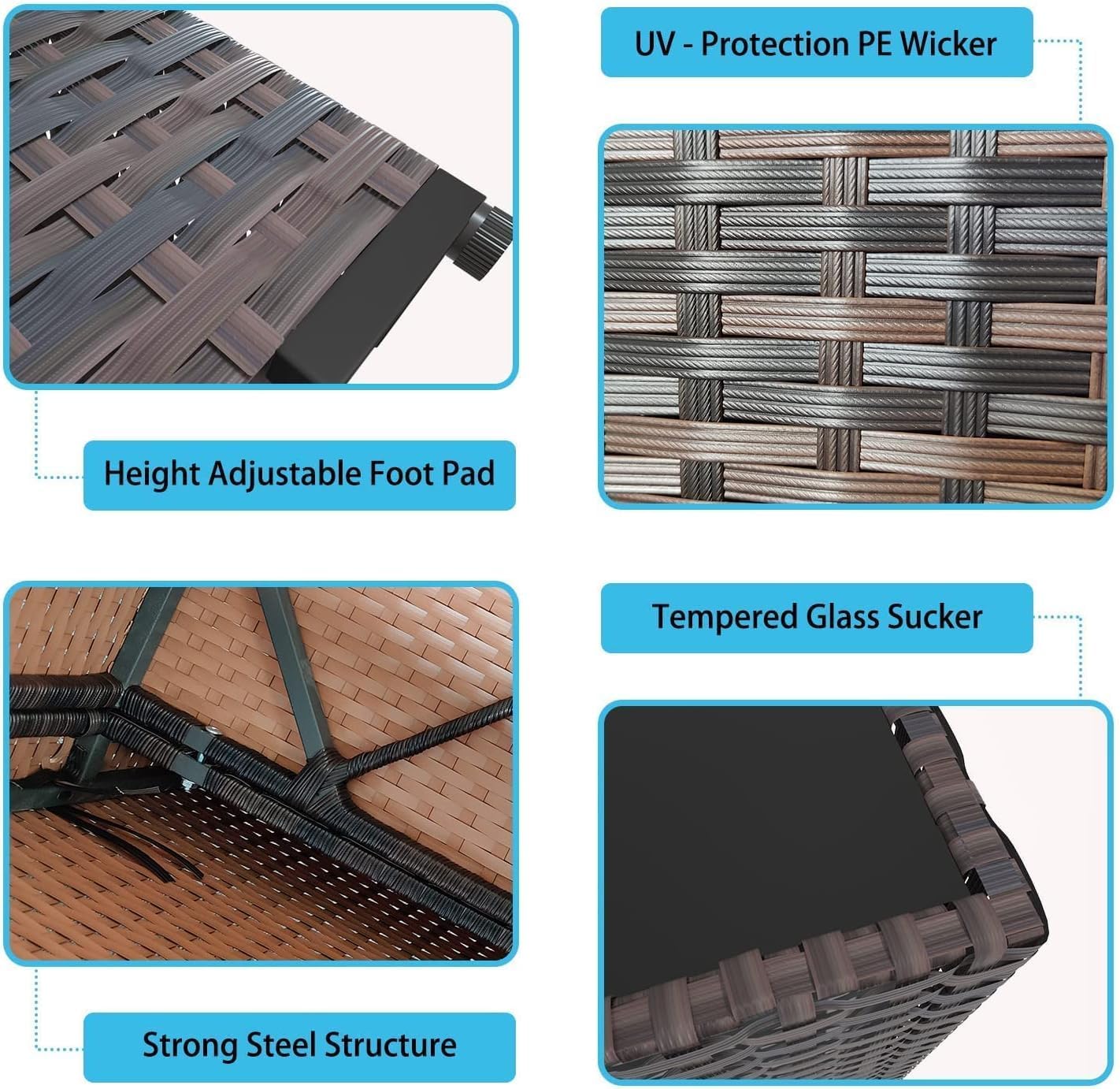 Outdoor Terrace Furniture Set, 15 Piece Outdoor Furniture Set, with 43 inch Aluminum 55002 BTU Propane fire Pit, PE Willow Vine Terrace Dialogue Set - Red.