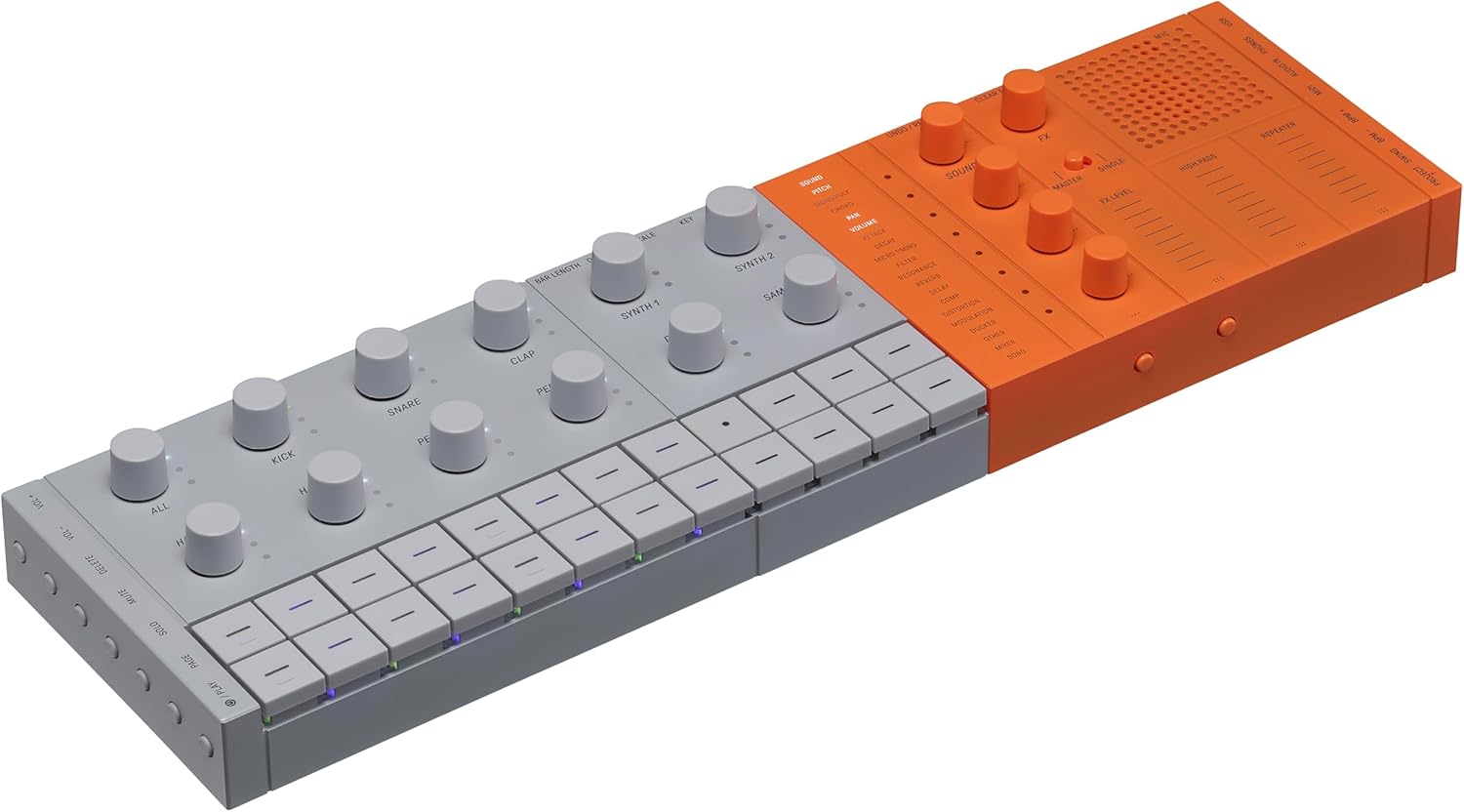 Yamaha SEQTRAK Mobile Music Ideastation, Advanced Sequencer, Onboard Sampling, Build-In Speakers and Microphone, Orange