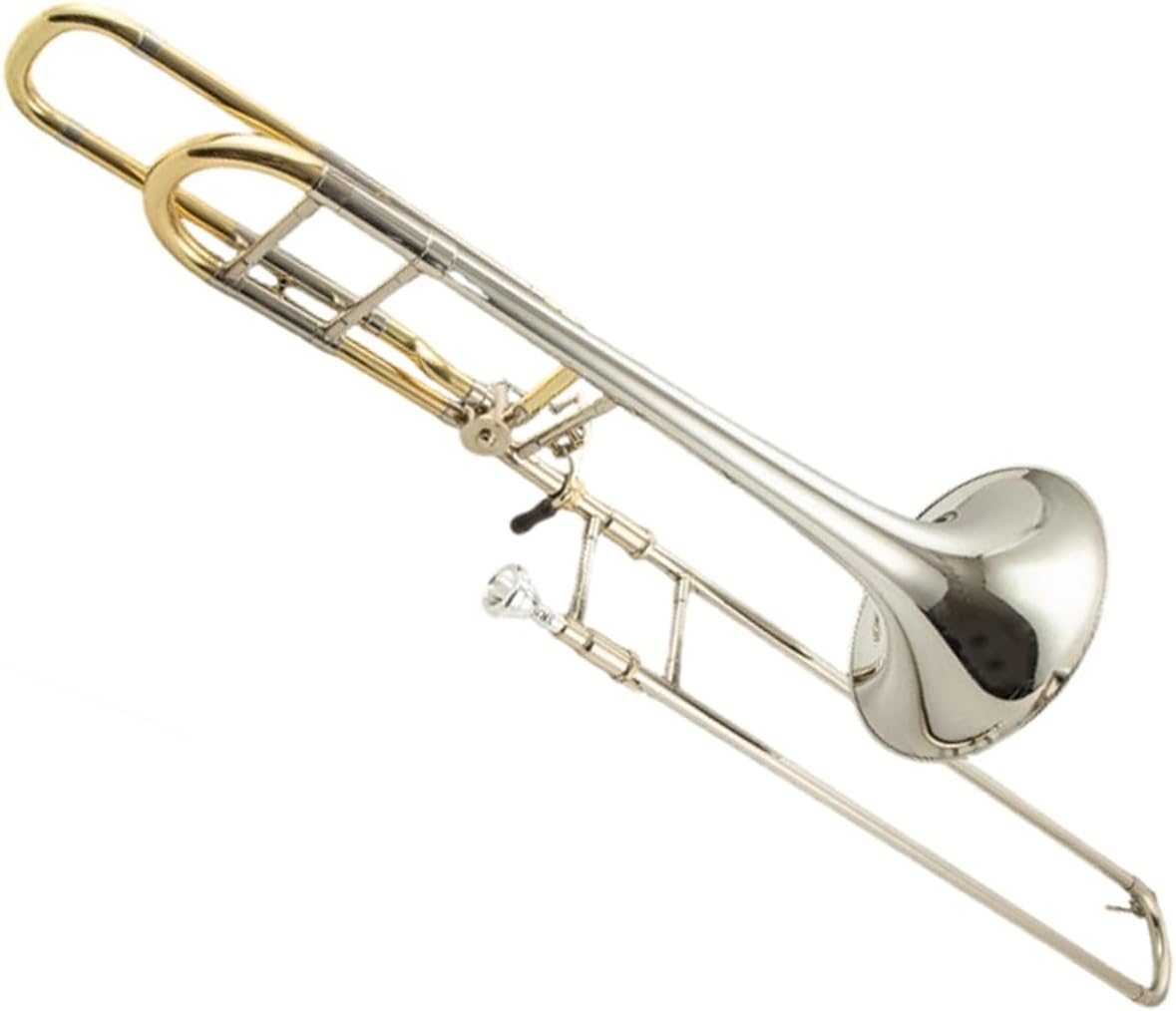 Adult Trombone Instrument Tenor Trombone B Flat To F Tuning Instrument Beginner Professional Phosphor Bronze Material(2)