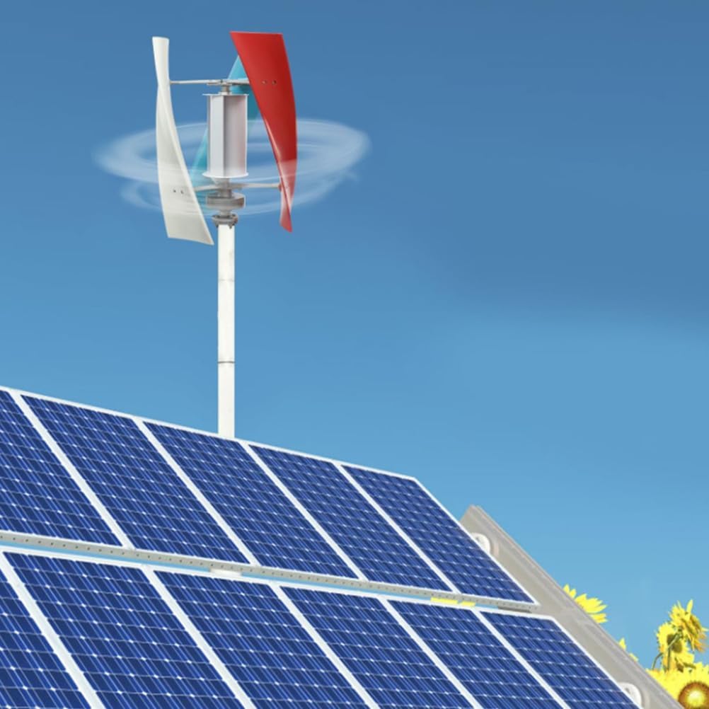 220v, 1200W-3000W Vertical Axis Permanent Magnetic Levitation Wind Turbine with Controller,Home Windmill Low Wind Turbine for Home Or Camping (220V)