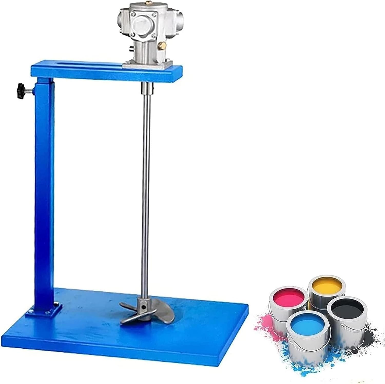 5 Gal/20L Pneumatic Mixer with Stand, Stainless Steel Automatic Paint Stirring Machine, Air Agitator Paint Mix Tool, for Paint Mixing In Paint Factory, Home, Food