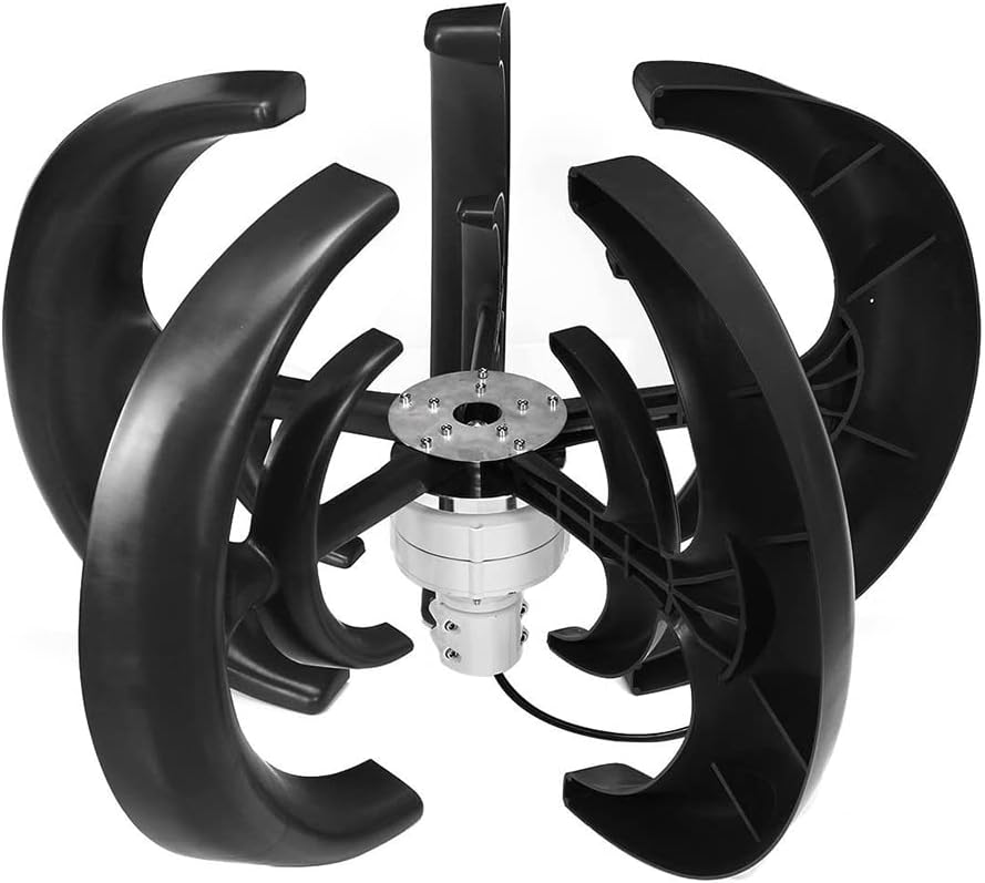9000W 12V 24V Vertical Axis Wind Turbines Generator Lantern 5 Blades Motor Kit Windmill Energy Charge Turbines for Home Camping