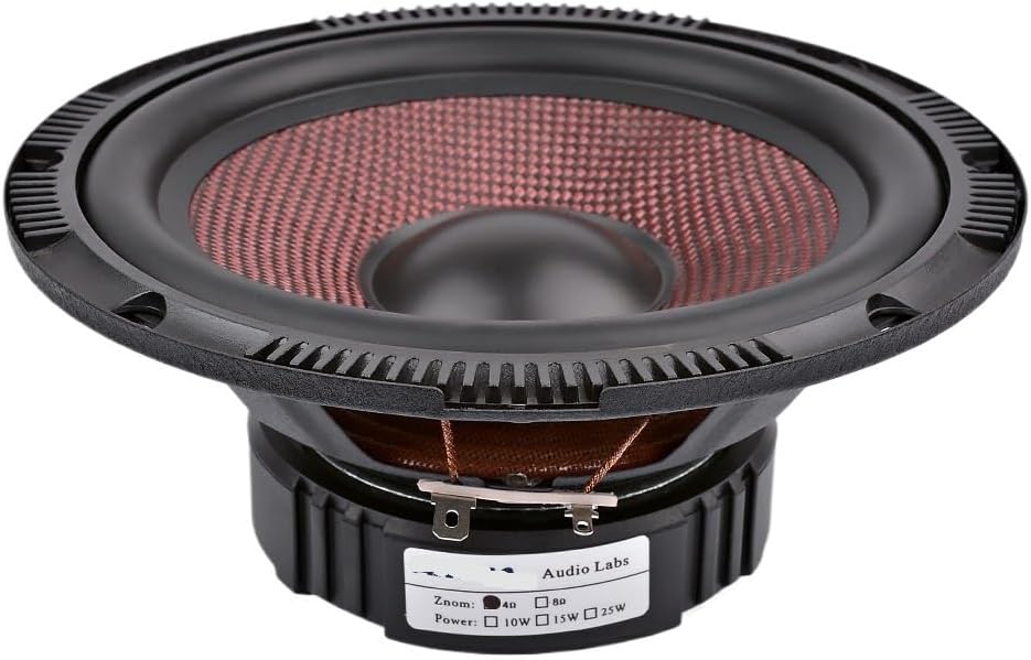 6.5 Inch Audio Car Midrange Bass Speakers 4 8 Ohm 60 W High Power Glass Fiber Music Woofer Loudspeaker DIY Sound System(8 Ohm Speaker)