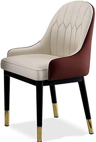 Dining Chair Kitchen Dining Room Furniture Chairs Faux Matte Suede Leather Armrests Backrest Dining Chairs for Office Lounge Kitchen Bedroom (Color : H)