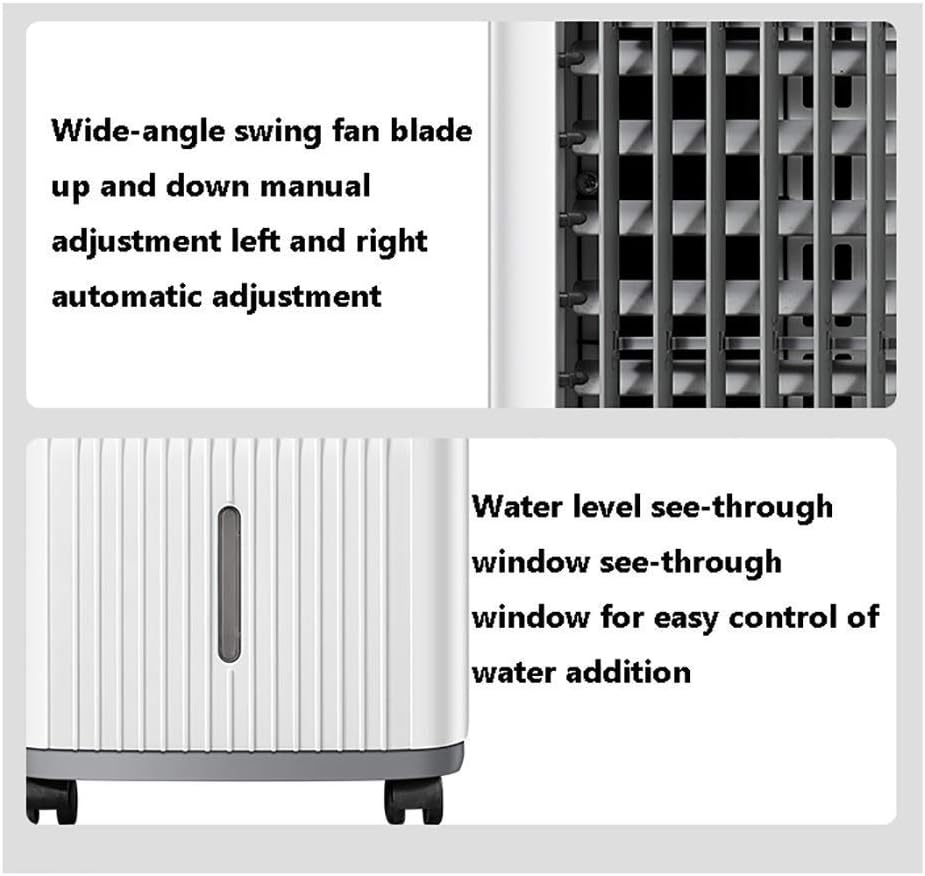 Air Cooler for Home Office Air Cooler 7L portable air cooler, 10,000 portable air conditioner, 3 fan speeds, 3 fan speeds, 24-hour timer, remote control