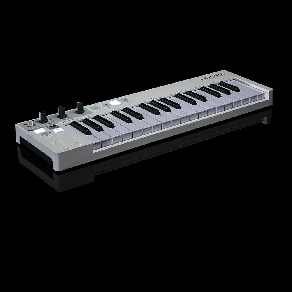 Arturia 430201 KeyStep 32-Key MIDI Controller and Sequencer Keyboard White Bundle with 2 YR CPS Enhanced Protection Pack