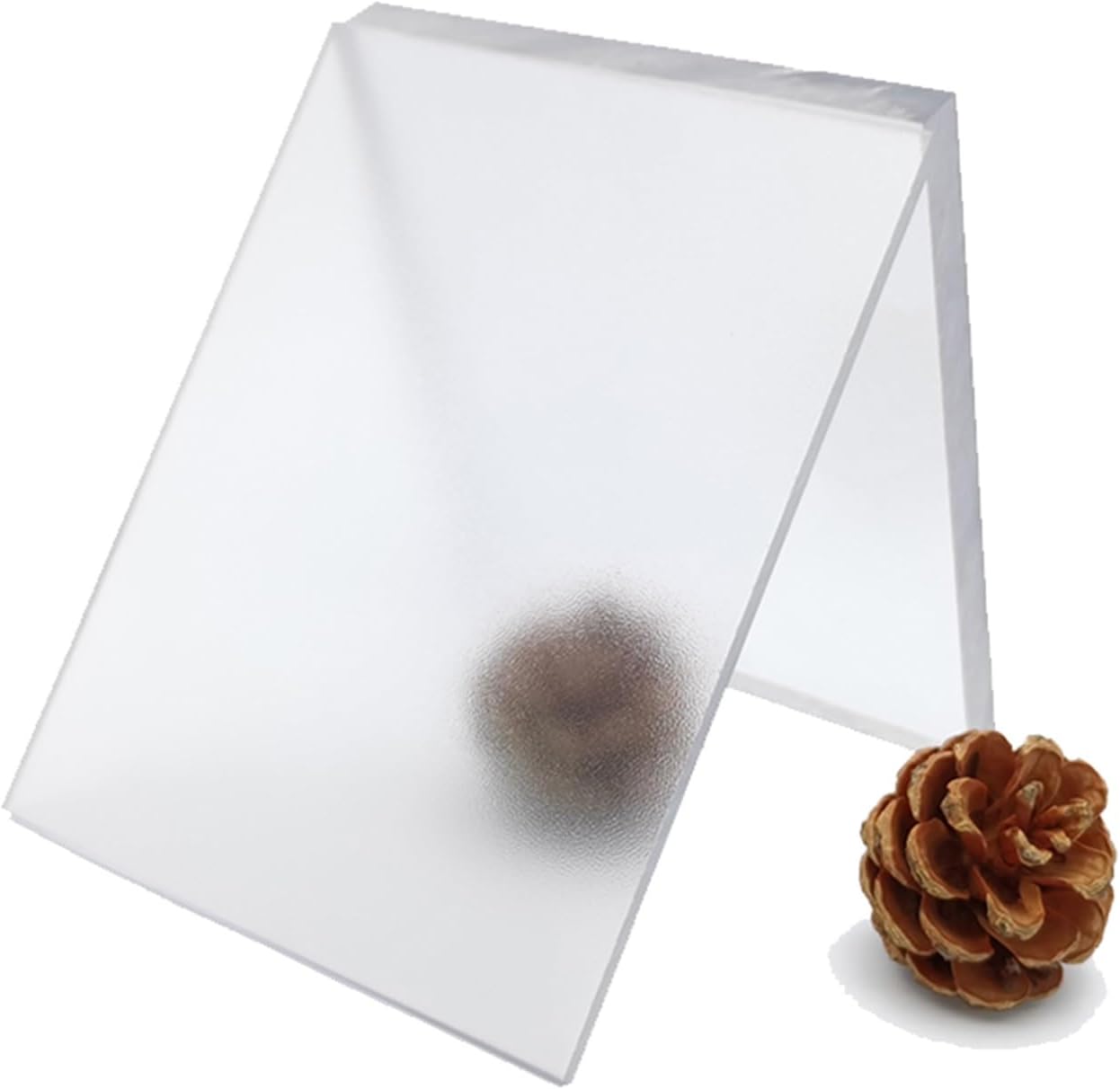 Polycarbonate sheet Roof Panels Sheets,Clear lexan Plastic Roofing Outdoor Greenhouse Rolled Garden Gazebo Covering Waterproof UV Protected Impact Resistance Weather Resistant(Frosted,L1200xW180xT0.1c