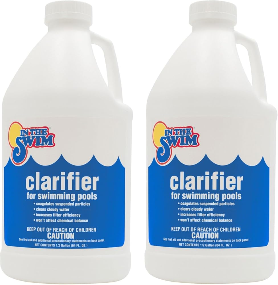 In The Swim Clarifier for Above Ground and Inground Swimming Pools - Coagulates Debris to Clear Swimming Pool Water - Increases Filter Efficiency - 1 Gallon