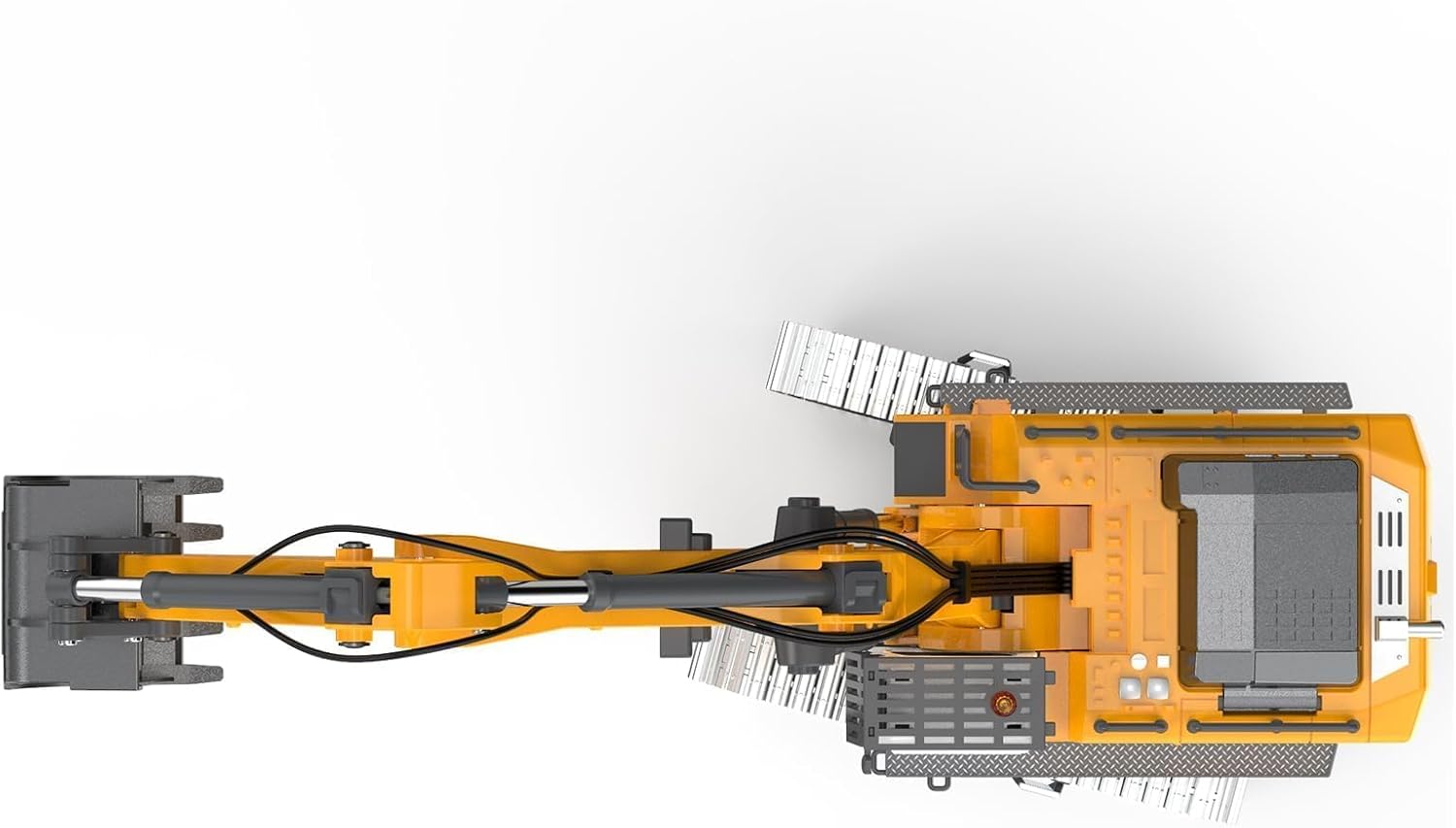 Pro-Grade Remote Control Excavator for Adult Metal Micro-Scale RC Construction Model with Leadscrew Digging System, Dual Battery Includes Portable Carry Case