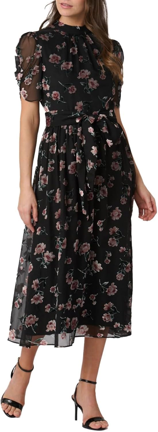 Shoshanna Womens Hudson Burnout Brittany Dress