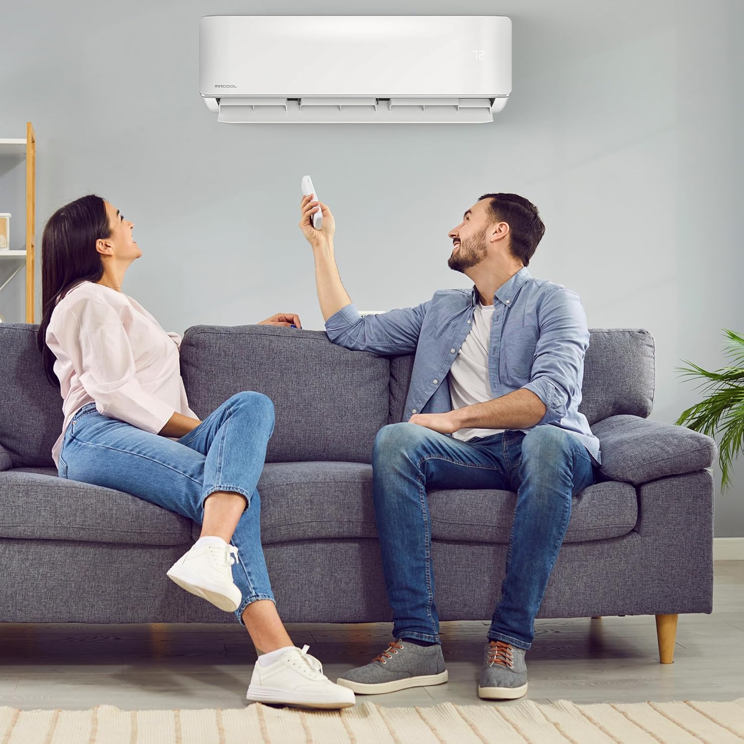 MRCOOL 36000 BTU 230V Ductless Inverter Mini Split Air Conditioner & Heat Pump System, Advantage Series - Wall-Mounted AC Unit w/Heating and Cooling for Home, Office & Commercial Space