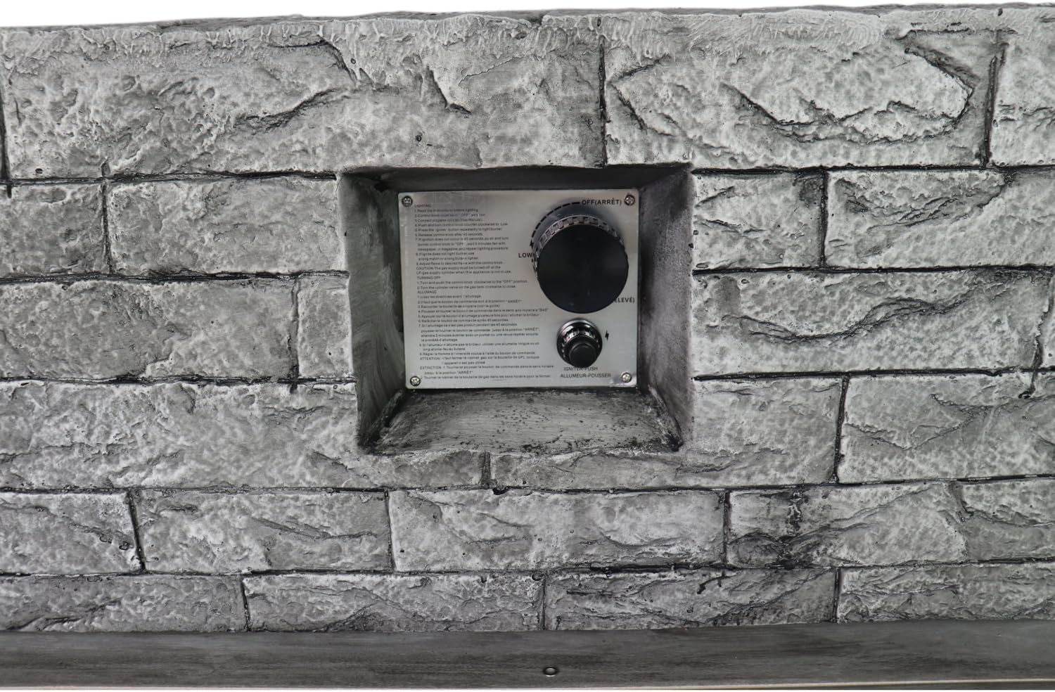 Fiber Reinforced Concrete Propane,Natural Gas Fire Pit Table