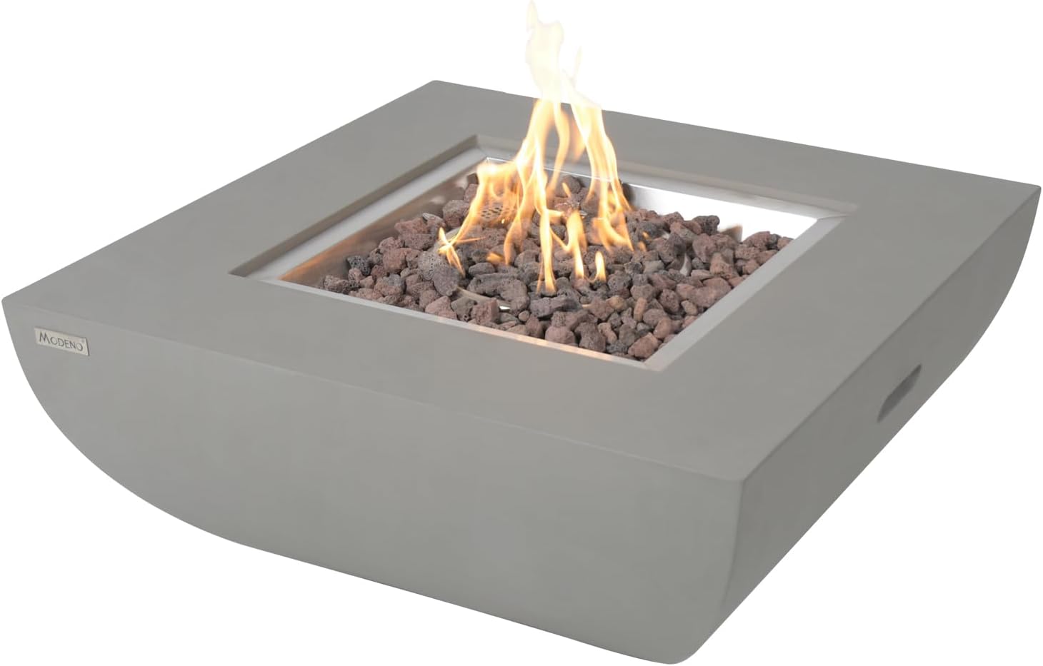 Modeno Fire Table Outdoor Heating Propane Westport Fire Table GRC Fire Pit Table Outdoor Patio Propane Fireplaces (Square)