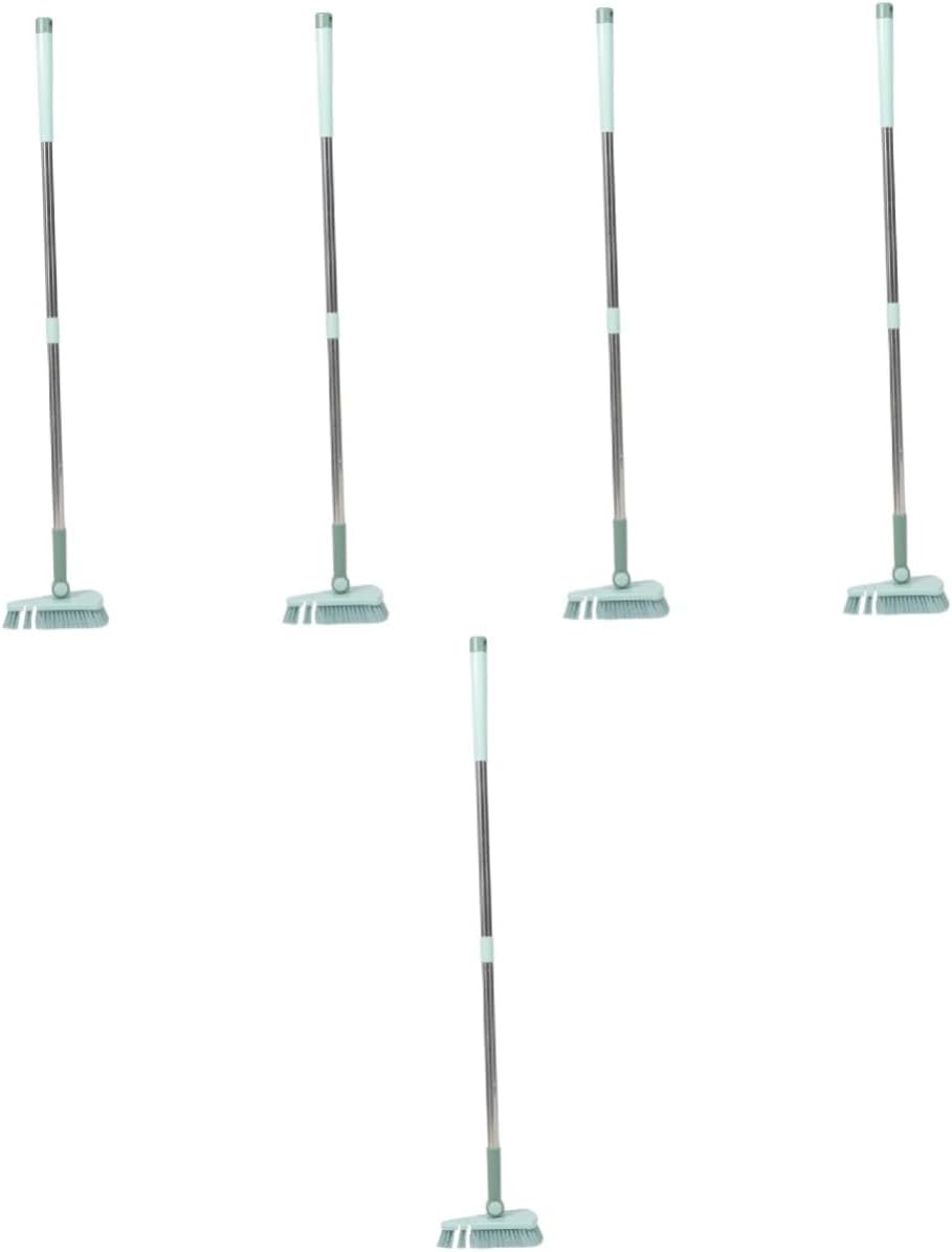 Milisten 5pcs Durability and Comfort Long Handle Floor Brush Versatile Tile Cleaning Tool