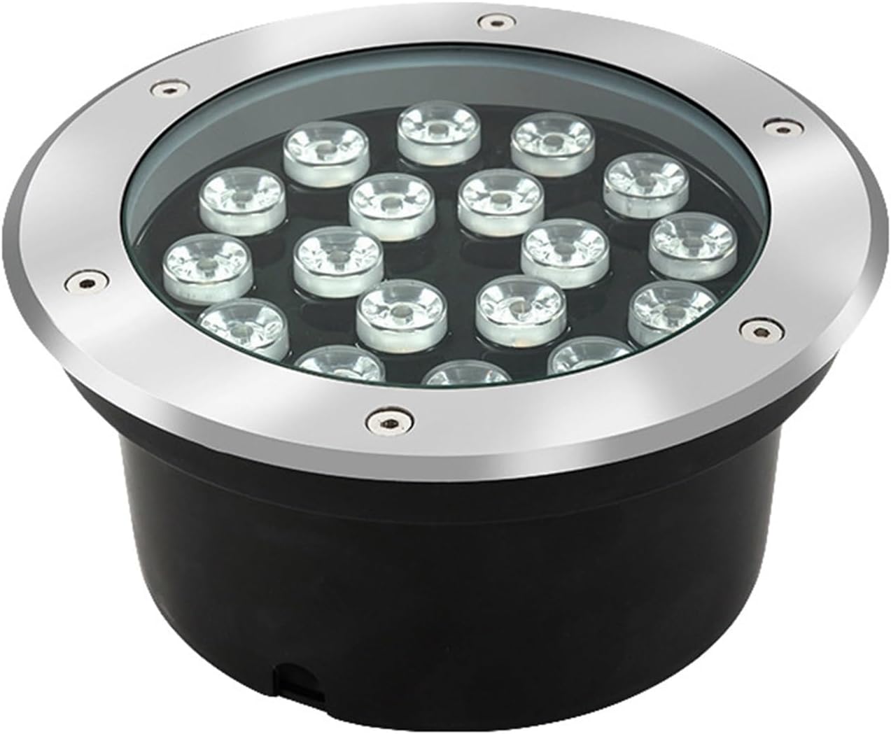Outdoor Recessed Ground Light LED Buried Lights IP66 Waterproof AC85-110V LED Underground Light for Walkway Garden Driveway Deck Patio Pathway Landscape Lighting