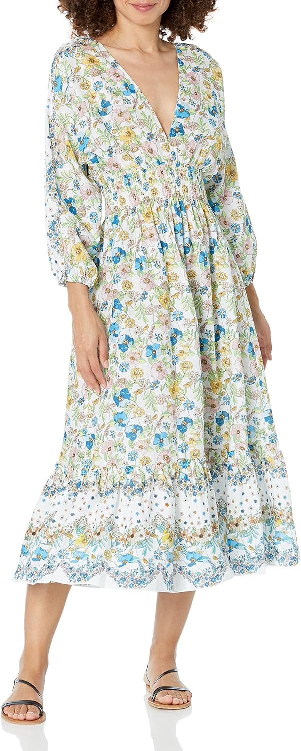 Shoshanna Womens Dreamy Midi Dress