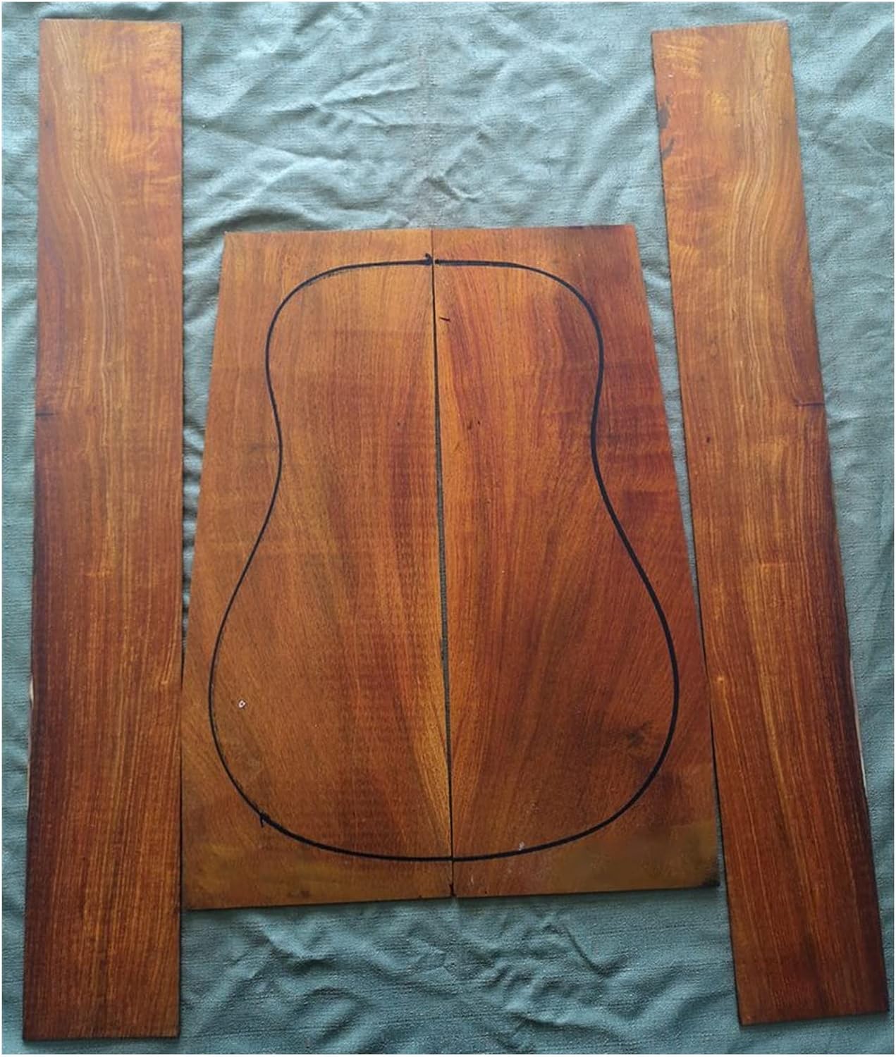 Rosewood Wood for 41inch Guitar Back and Side Kit Guitar Panel DIY Handmade Materials DIY Guitar Kit (Color : 2)