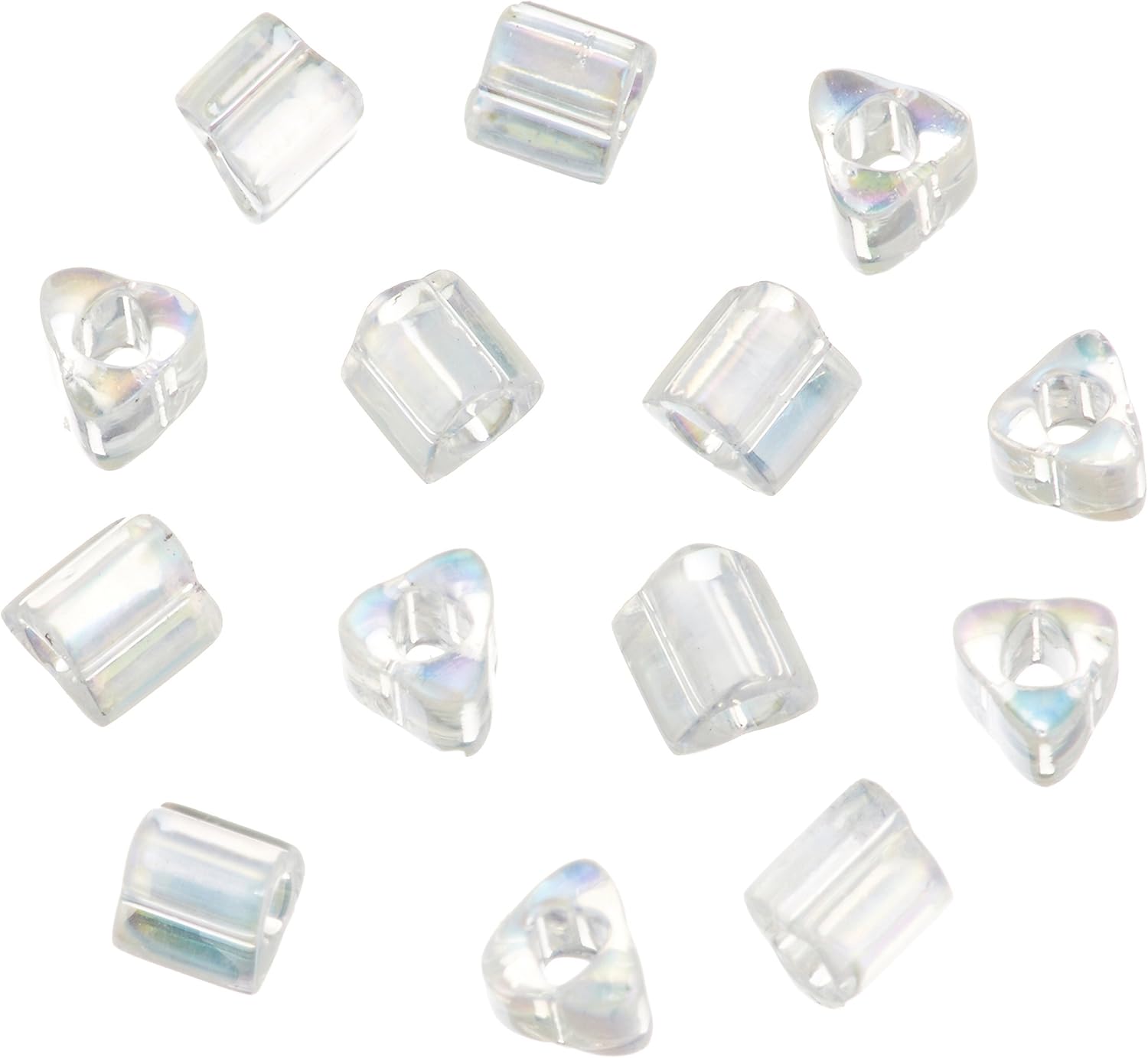 TOHO No.161 Triangular Beads, Medium, 6 Bundles, Threading Beads, Outer Diameter Approx. 0.09 inches (2.2 mm), 192.8 ft (60 m)