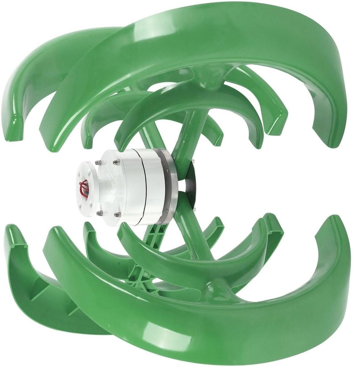 1000W 12V/24V Vertical Axis Hemisphere Wind Turbine, Lantern Type Wind Turbine 4 Blade Turbine with Controller Home Three-Phase AC Permanent Magnet Generator (12, Volts)