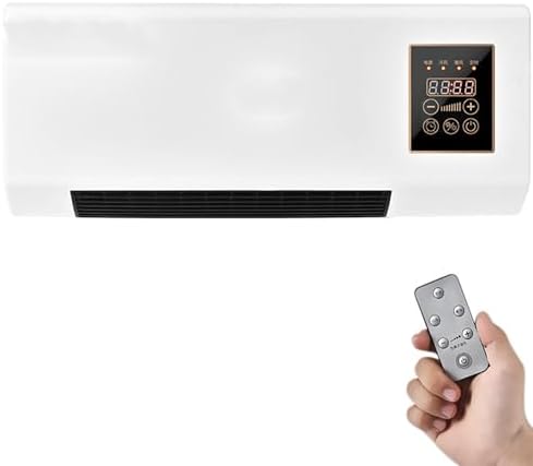 Dual Use Compact Portable Wall Mounted Air Conditioner Hot Cold for Bedroom, 2 in 1 Air Conditioner Heater