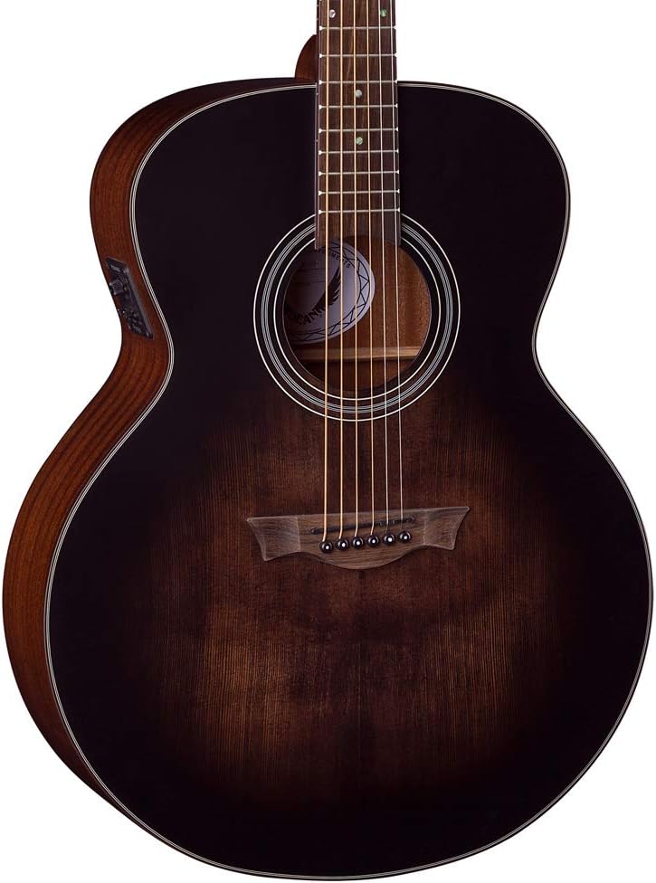 Dean St Augustine Jumbo Solid Top Acoustic/Electric Guitar, Satin Vintage Burst