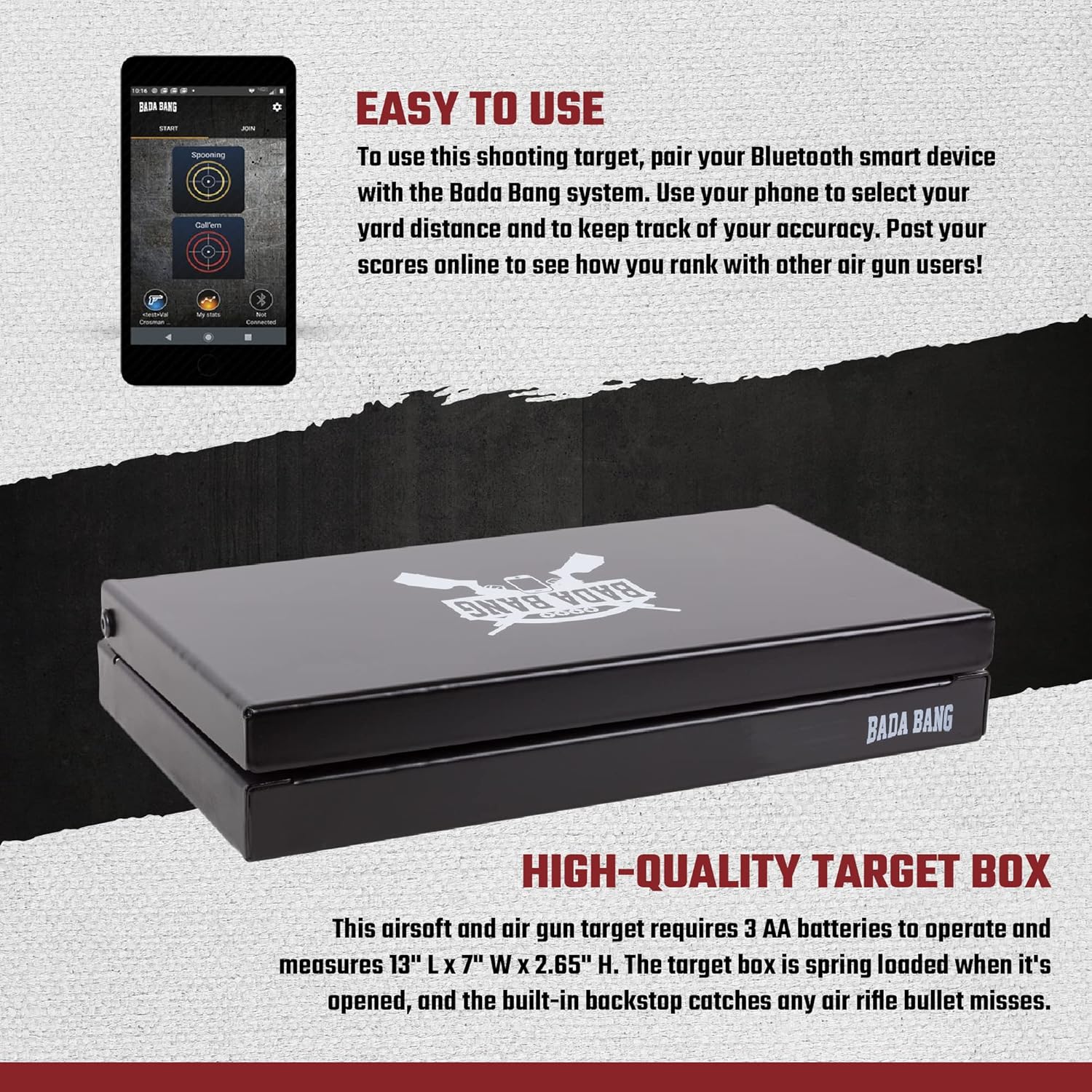 Air Venturi Bada Bang Interactive Target-Shooting System, BB and Airsoft Accessory