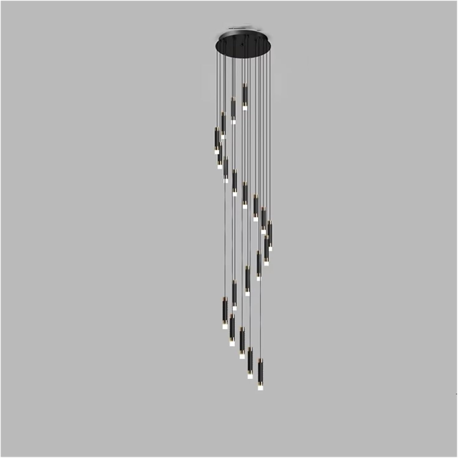 Modern Led Hanging Chandelier Long Line Stair Lamp Double Penthouse Living Room Indoor Decorative Lighting Fixtures,Indoor Illumination