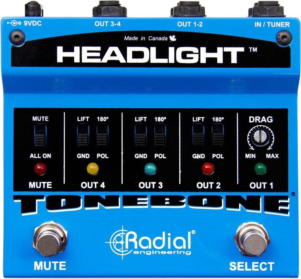 Radial Headlight 4 Output Guitar Amp Selector