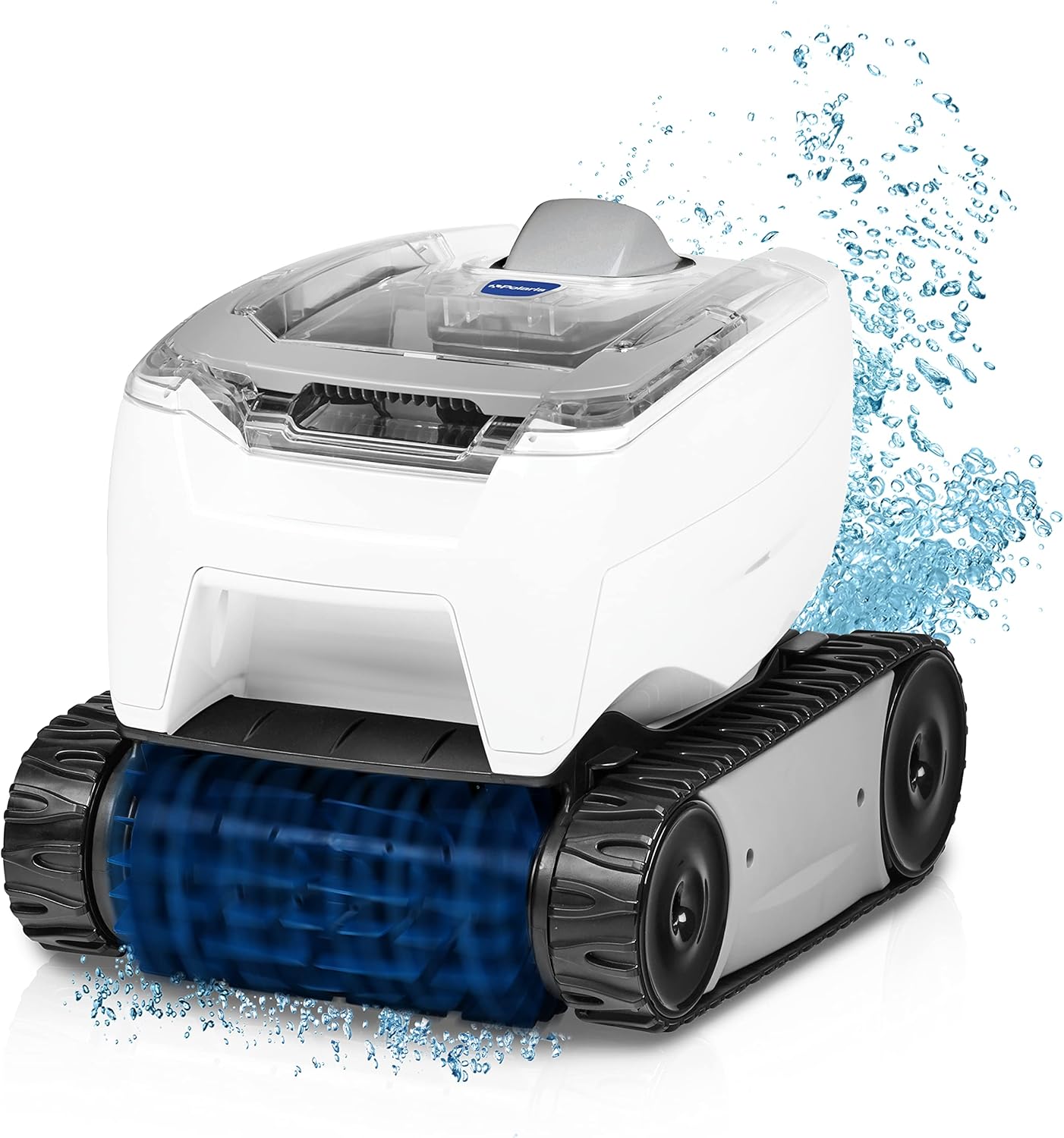 Polaris P70 Robotic Pool Cleaner for Flat Bottom Pools, Transparent Lid w/Easy Clean Filter Canister, Compact & Lightweight