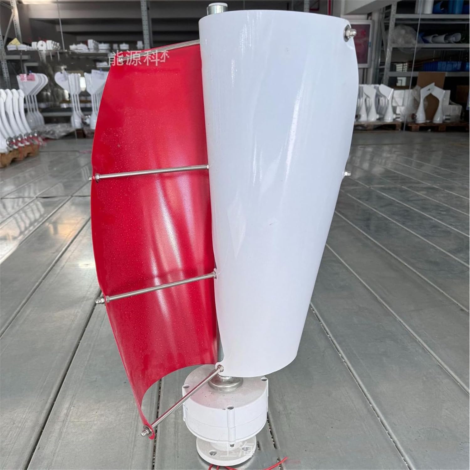 Vertical Wind Power Turbine Generator Kit,12V/24V Helical-Maglev Shaft Wind Turbine Generator with Charge Controller, Home Three Phase-Permanent Magnet Generator, Commercial Industrial Energy Supply,E