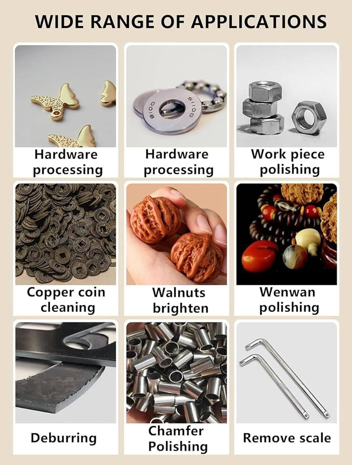 Vibrating Polisher, Electric Polisher, Professional Rock Tumbler Kit, Vibrating Polishing Drum, Strong Load Capacity for Grinding and Polishing Workpiece Surface, Jewelry Accessories,12L/3.17gal