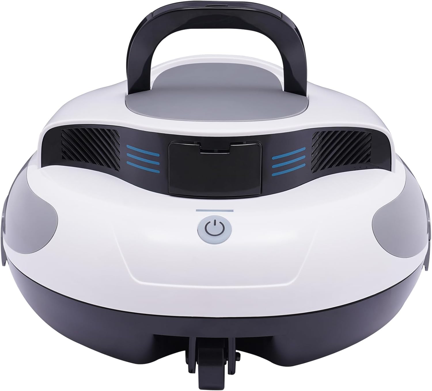 Portable Robotic Cordless Pool Vacuum Cleaner with Dual Brushless Motors 75min Runtime, for Inground Flat Pools up to 807Sq. Ft