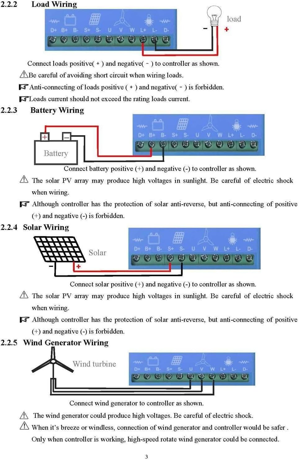 12V/24V/48V Wind and Solar Hybrid MPPT Charge Controller, Wind Turbine Generator with Dump Load & LCD Display, Controller Universal for Off Grid Wind Solar Hybrid Charge,24v-12000w