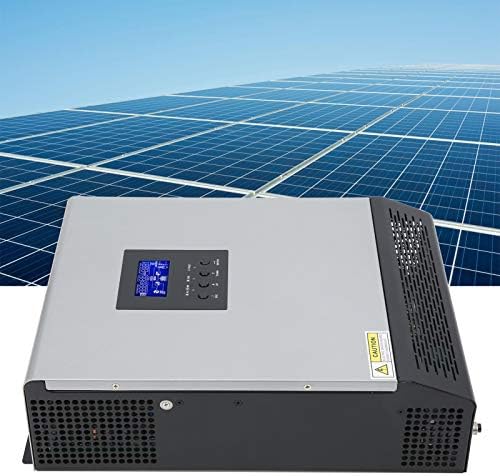 3KVA 2400W 120V Stainless Steel Solar Inverter with Inverter,Pure Sine Wave Solar Power Inverter Mode with 50A Solar Charger & 30A AC Charger 24V LeadAcid Sealed GelAGM Battery