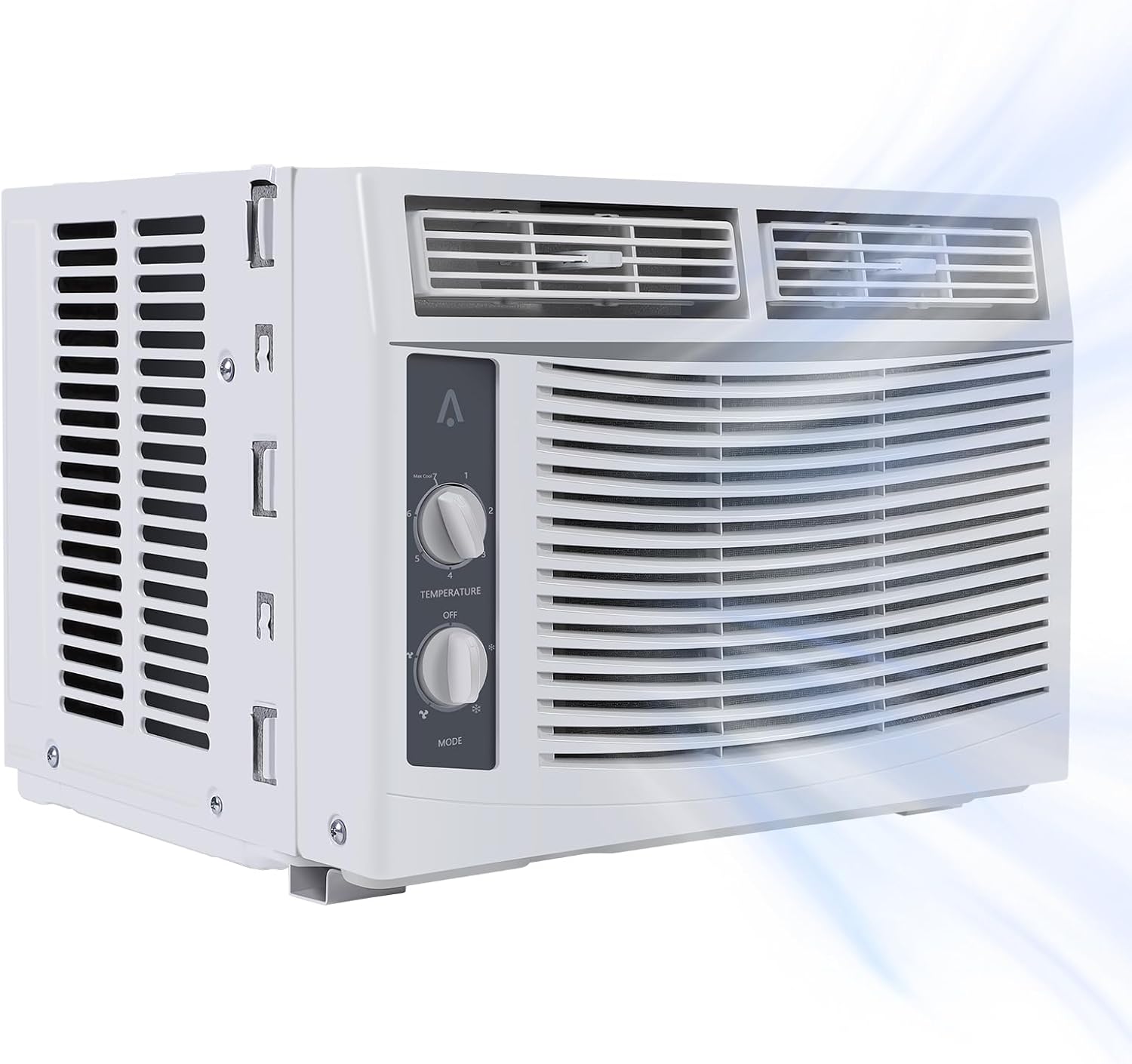 5,000 BTU Window Air Conditioner - Mechanical Controls, Cools 150 Sq.Ft, Reusable Filter, for Small Rooms/Bedroom/Office