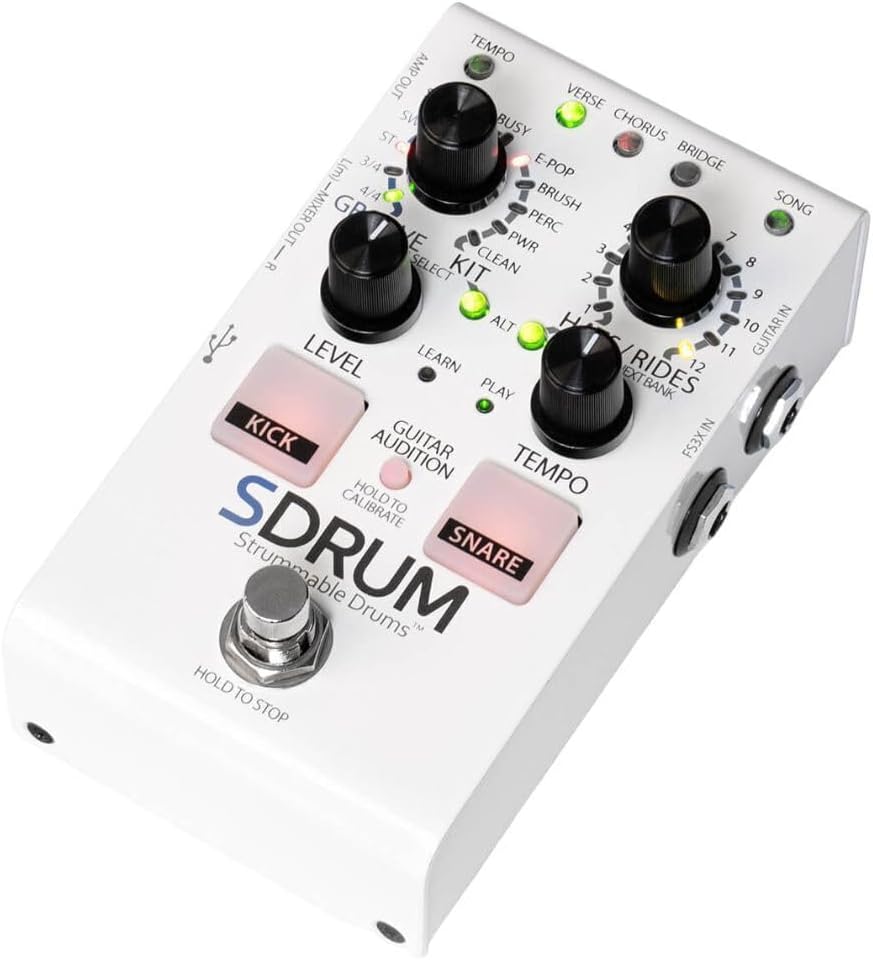 DigiTech Automatic Drum Machine Pedal Multi Effect Processor (SDRUM-U)