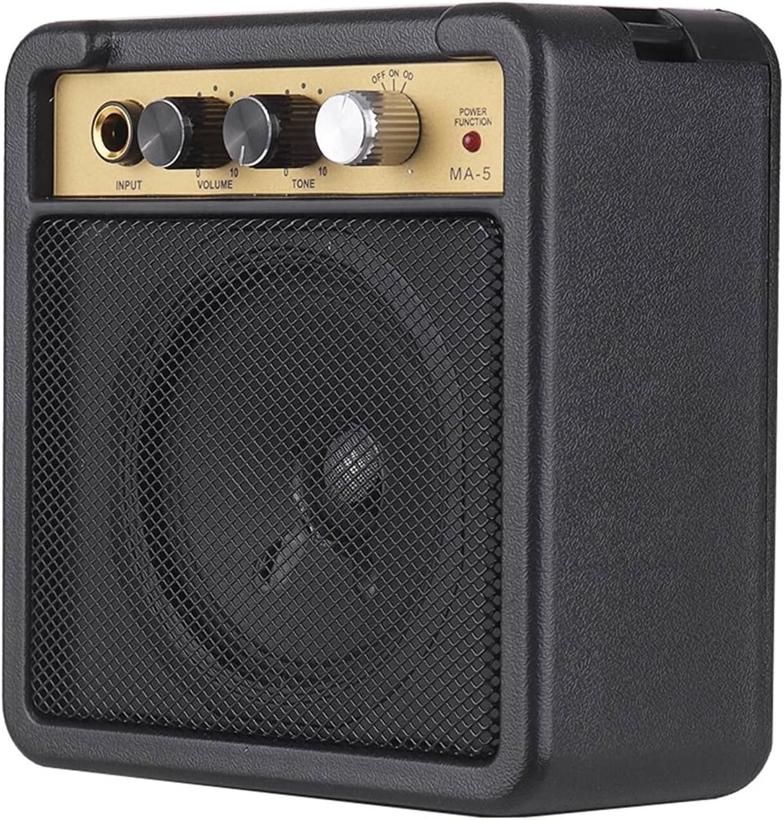 5W Mini Guitar Amplifier – Portable Practice Amp with Headphone Jack for Electric Guitar, Battery/AC Power (Quiet Practice)