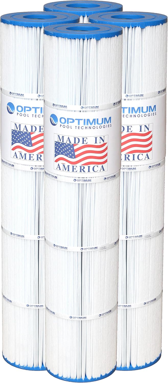 Optimum Pool Technologies® Pool Filter 4-Pack, Compatible Replacement for Pentair® Clean & Clear Plus 520 178585, R173578, Unicel C-7472, Pleatco PCC130 & Filbur FC-6475, FC-1978 Filter Cartridges