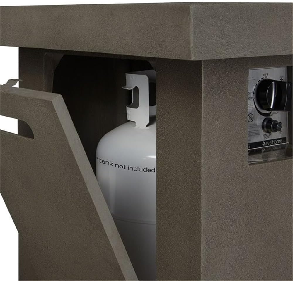 Real Flame Ventura Rectangle Propane or Natural Gas Fire Pit Table - 31